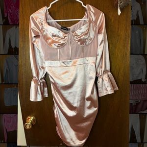 pink PTL corset dress